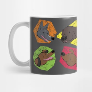 Happy Doggos and Dice Mug